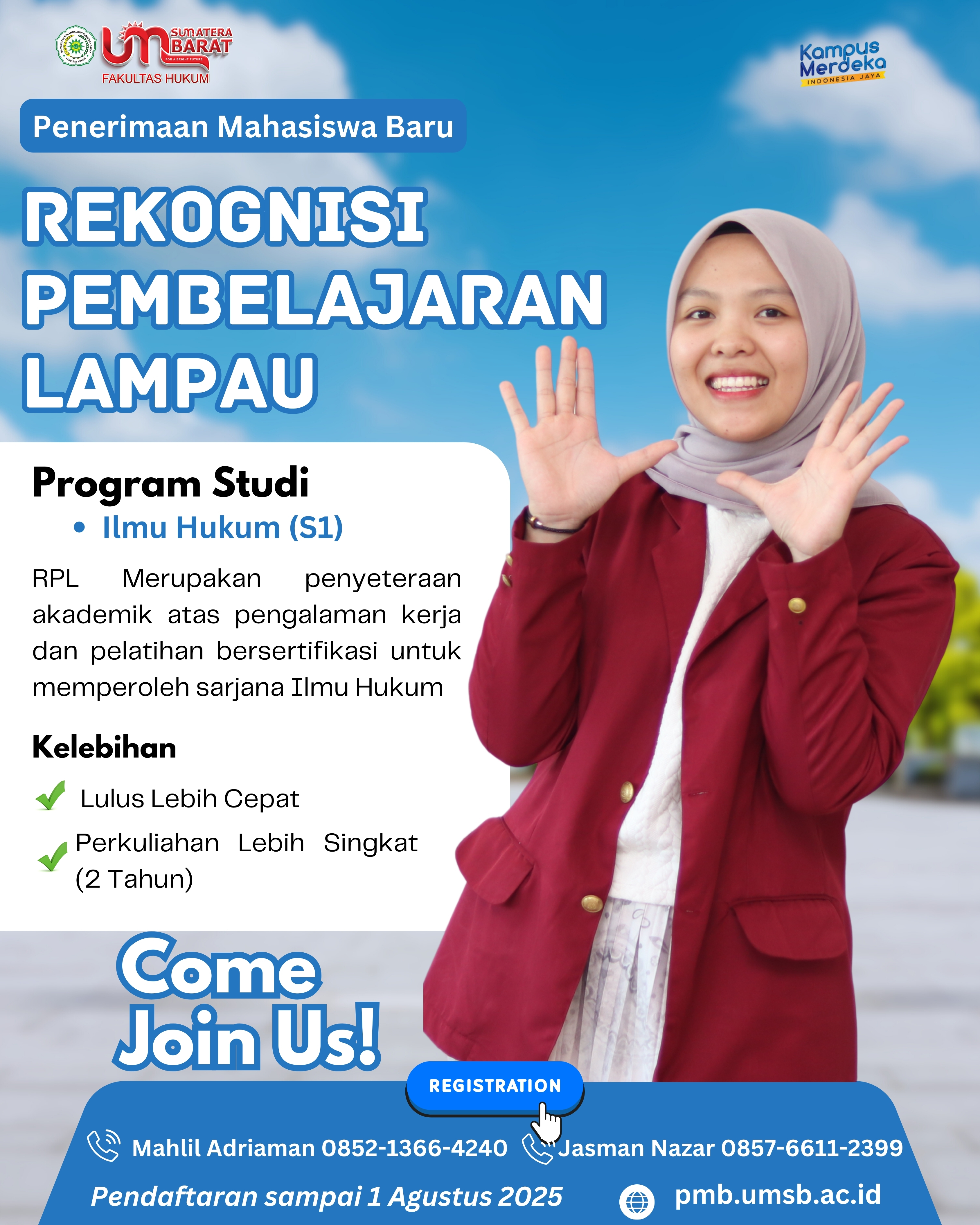 Program S1 Ilmu Hukum Jalur RPL